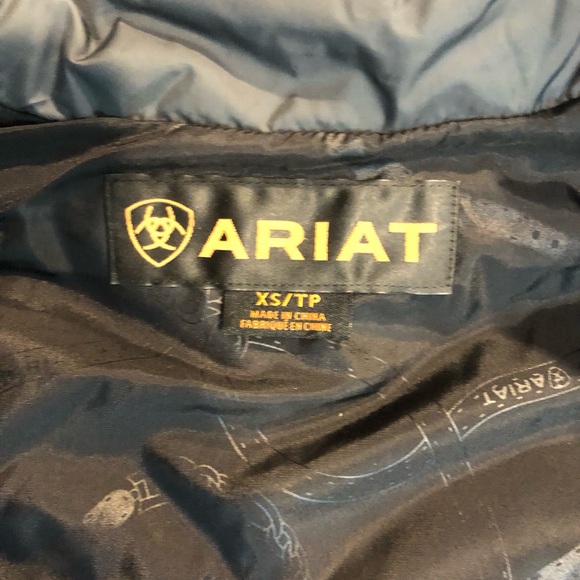 Ariat Equestrian Quilted Sleeveless Vest, Size XS, Dark Gray - Picture 4 of 11